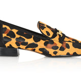 Adonis Leopard Hair Calf/Black Suede Loafer