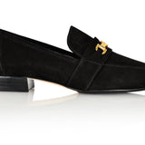 Adonis Black Nubuck Leather Loafer