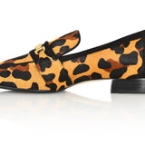 Adonis Leopard Hair Calf/Black Suede Loafer