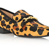 Adonis Leopard Hair Calf/Black Suede Loafer