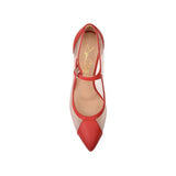 Rebecca Red Hot Lux Nappa/Clear Mesh