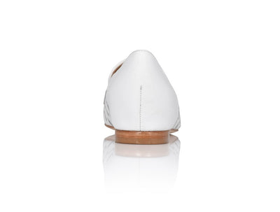 Lala White Woven Nappa - FINAL SALE