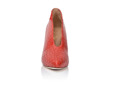 Dorsey Red Hot Embossed Croco/Red Hot Suede - FINAL SALE