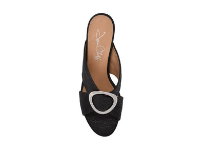 Cadence Black Glossed Raffia - FINAL SALE